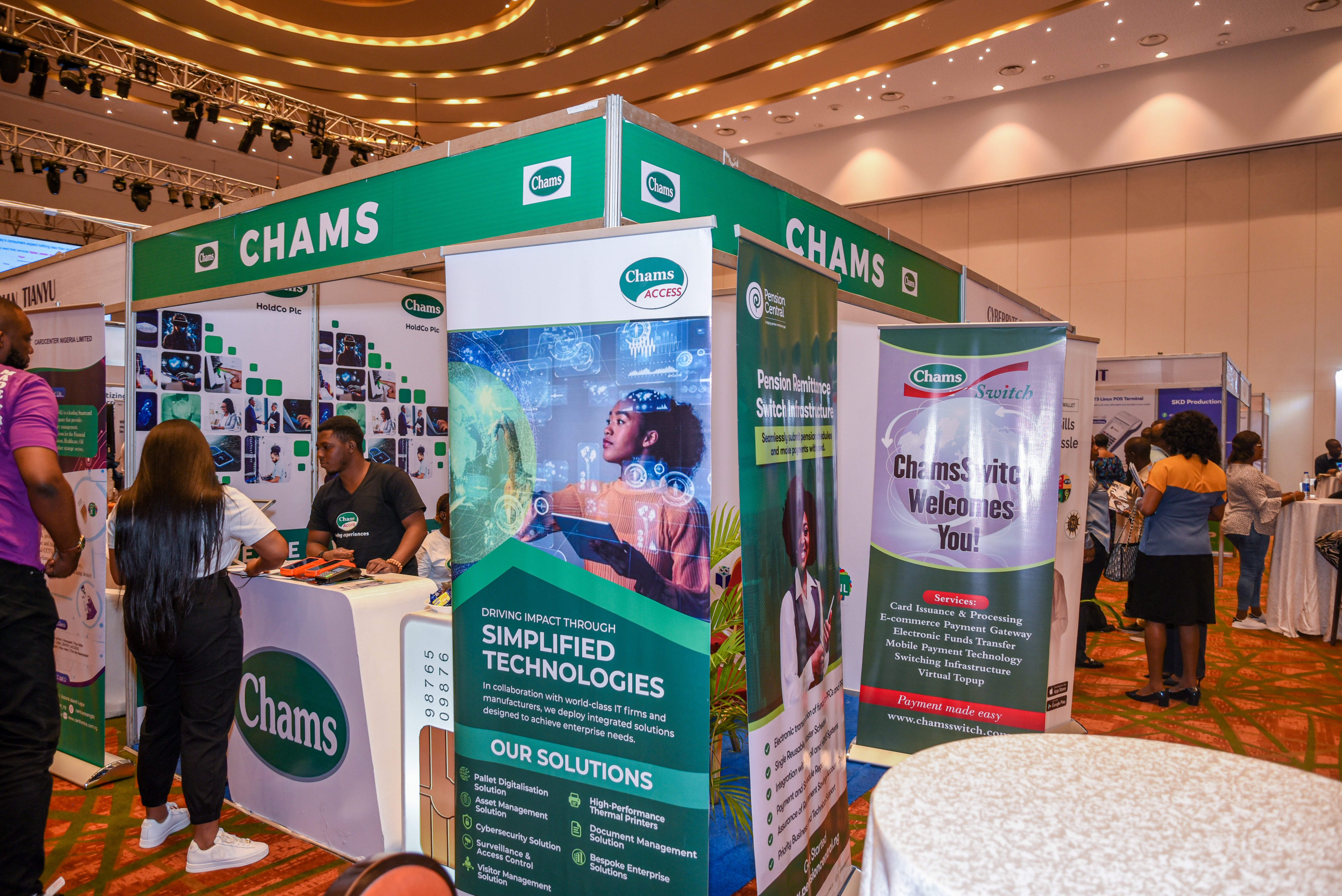 Chams booth at Digital Pay Expo 2023